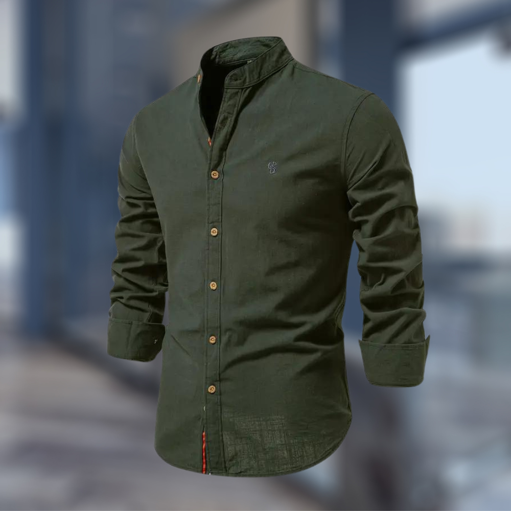 Męskie Poloshirt Z Długim Rękawem
