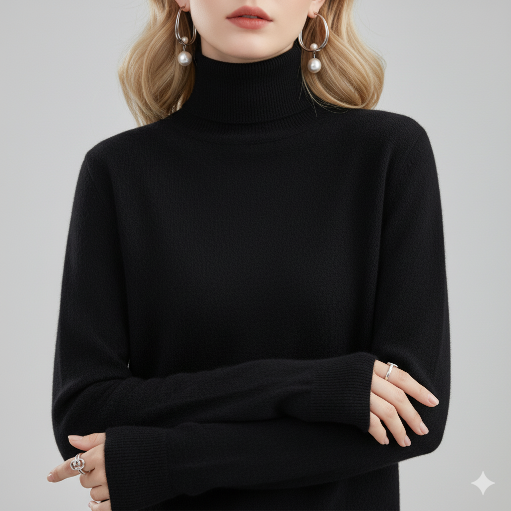 Damski golf z klasycznym kołnierzem w stylu Elena