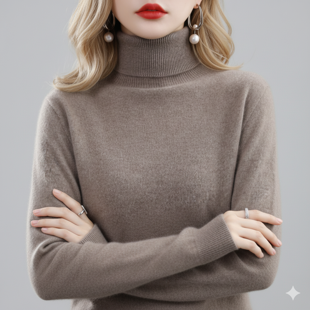 Damski golf z klasycznym kołnierzem w stylu Elena