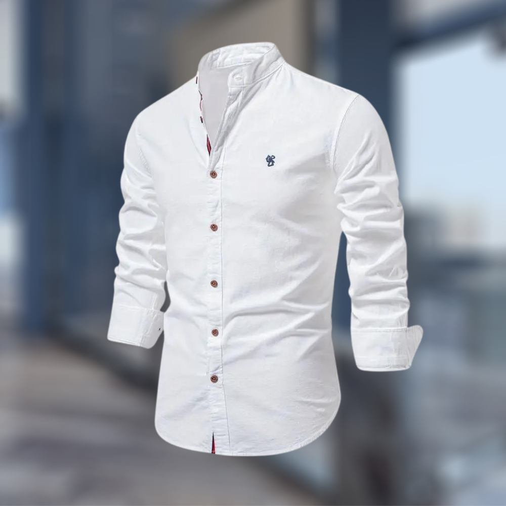 Męskie Poloshirt Z Długim Rękawem