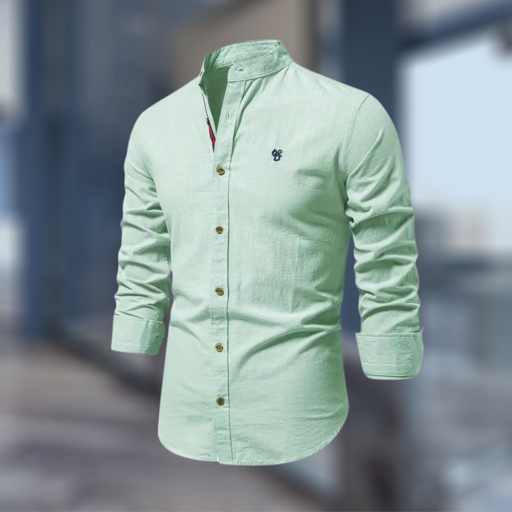 Męskie Poloshirt Z Długim Rękawem