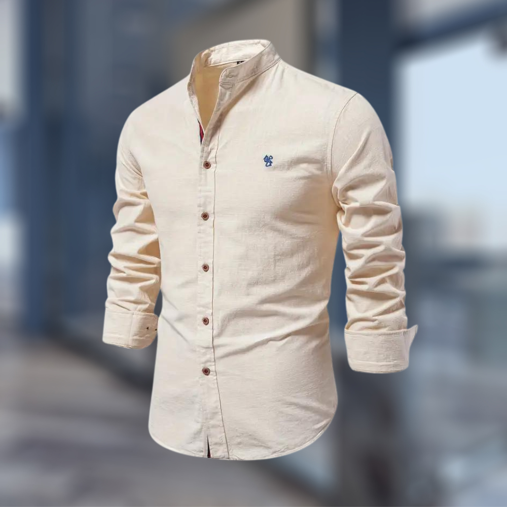 Męskie Poloshirt Z Długim Rękawem