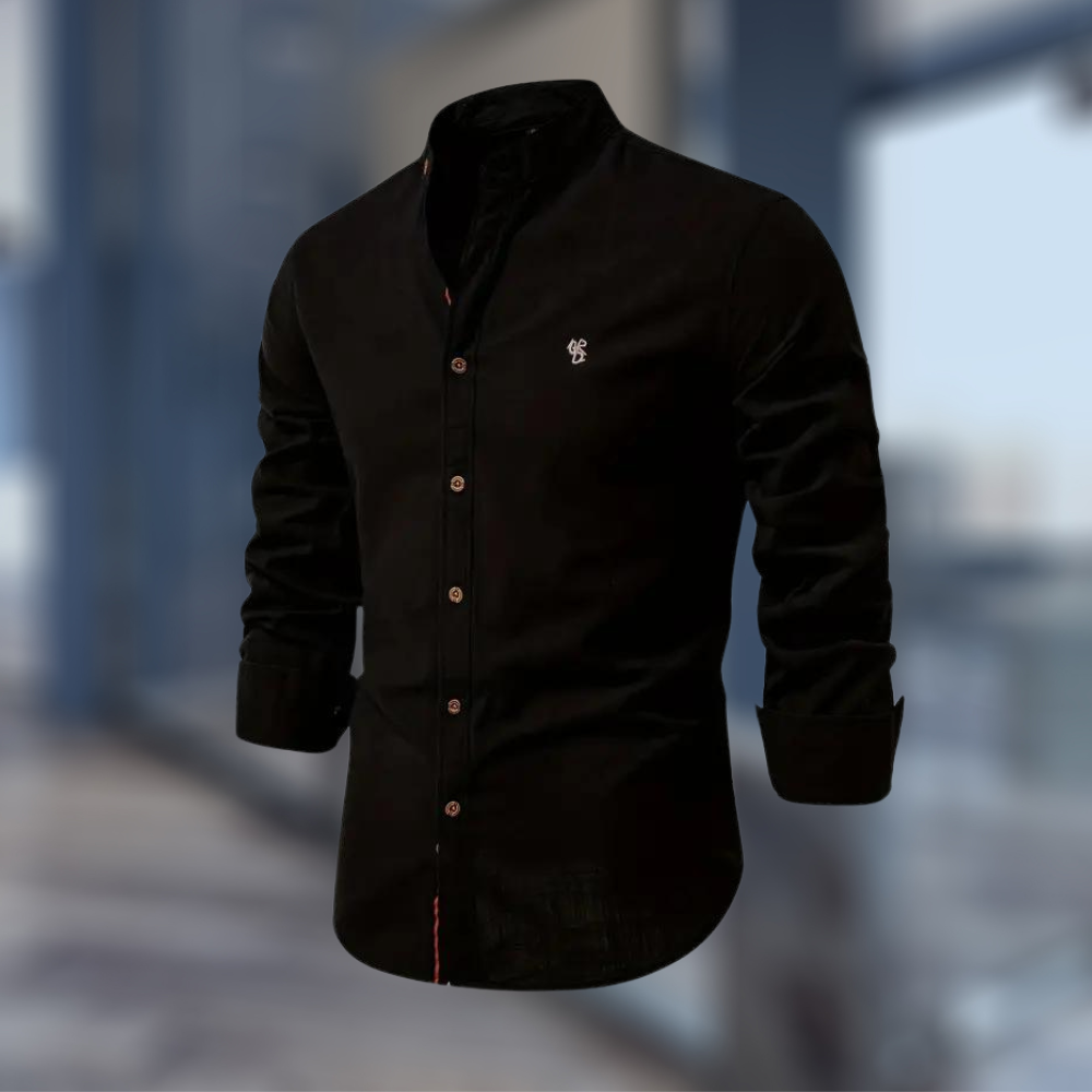 Męskie Poloshirt Z Długim Rękawem